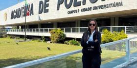 Imagem da not&iacute;cia: Aluna do curso de Direito da FEF é aprovada em concurso da Polícia Civil e se destaca na região